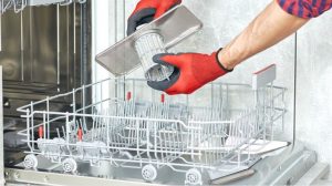 Clean the Exterior of the Dishwasher