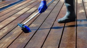 Cleaning decking without a pressure washer