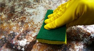 Scrubbing With Baking Soda and Water