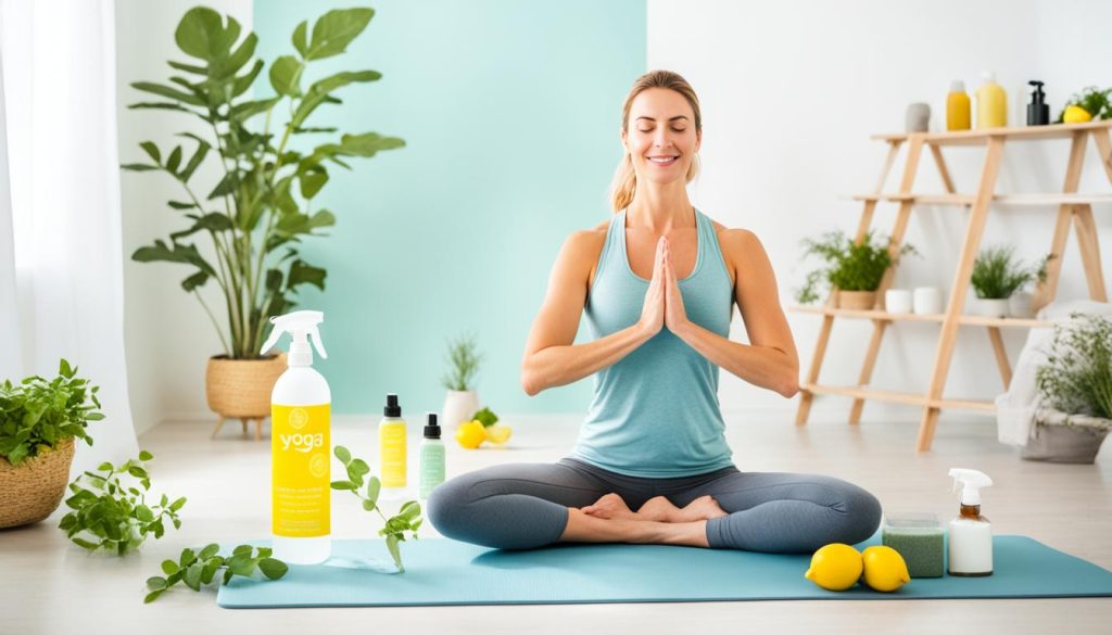 eco-friendly yoga mat cleaning