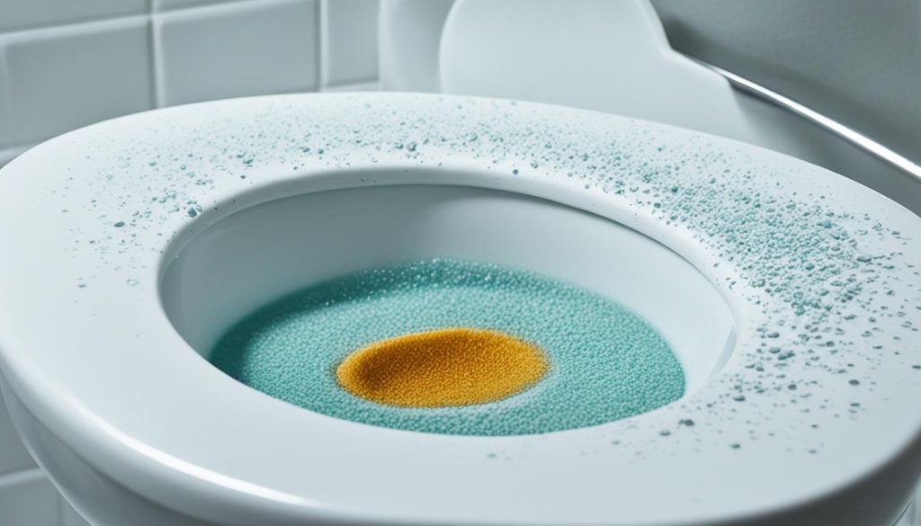 eliminate hard water stains in toilet