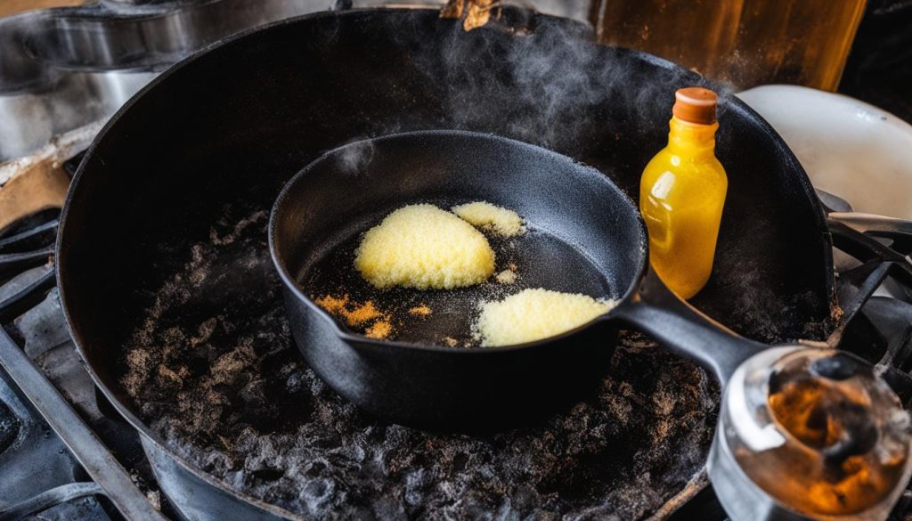 how to clean a badly burnt saucepan