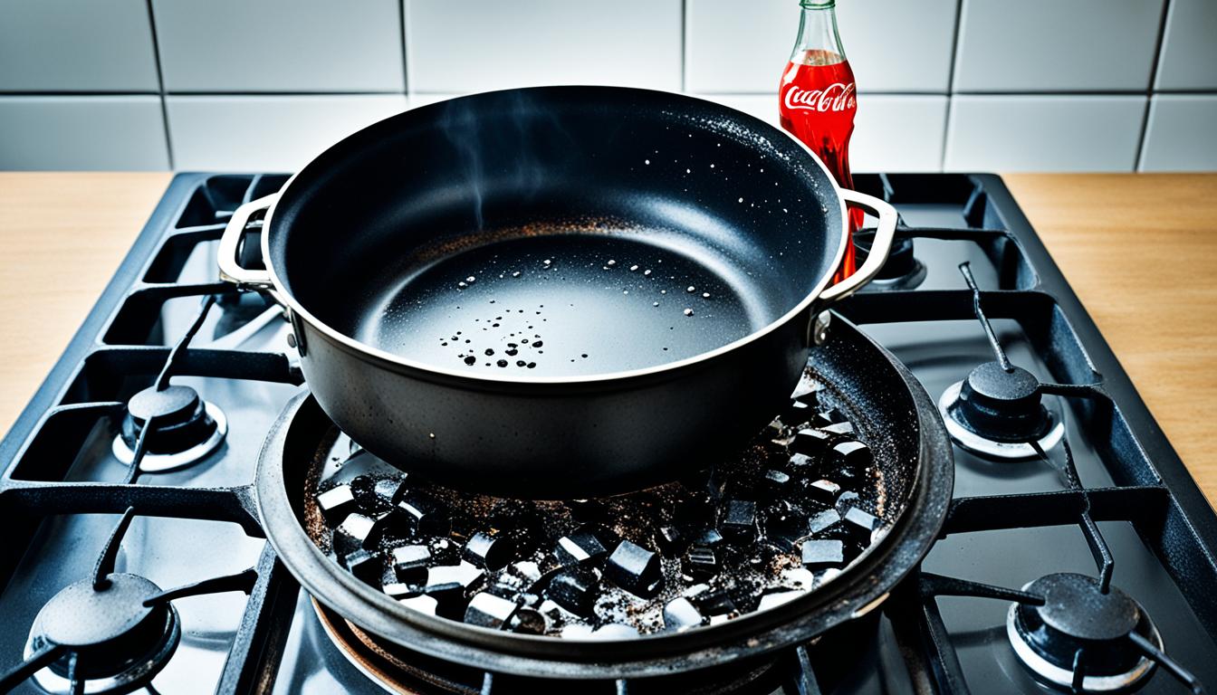 how to clean a burnt saucepan