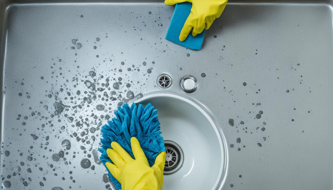 how to clean a composite sink
