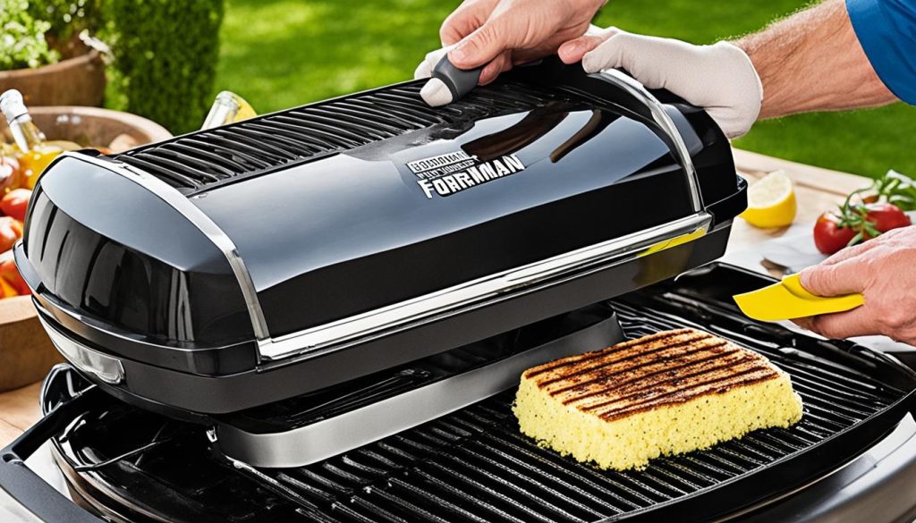 how to clean a george foreman indoor outdoor electric grill