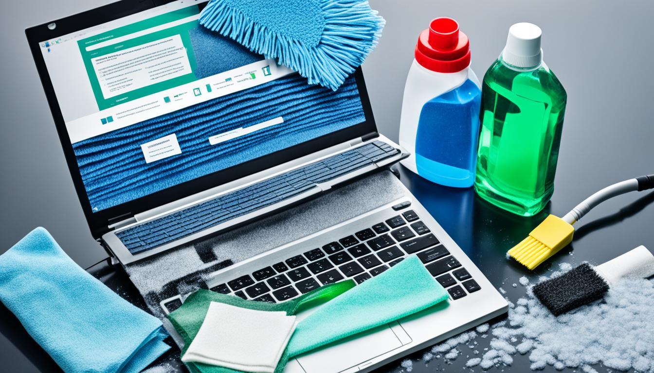 how to clean a laptop