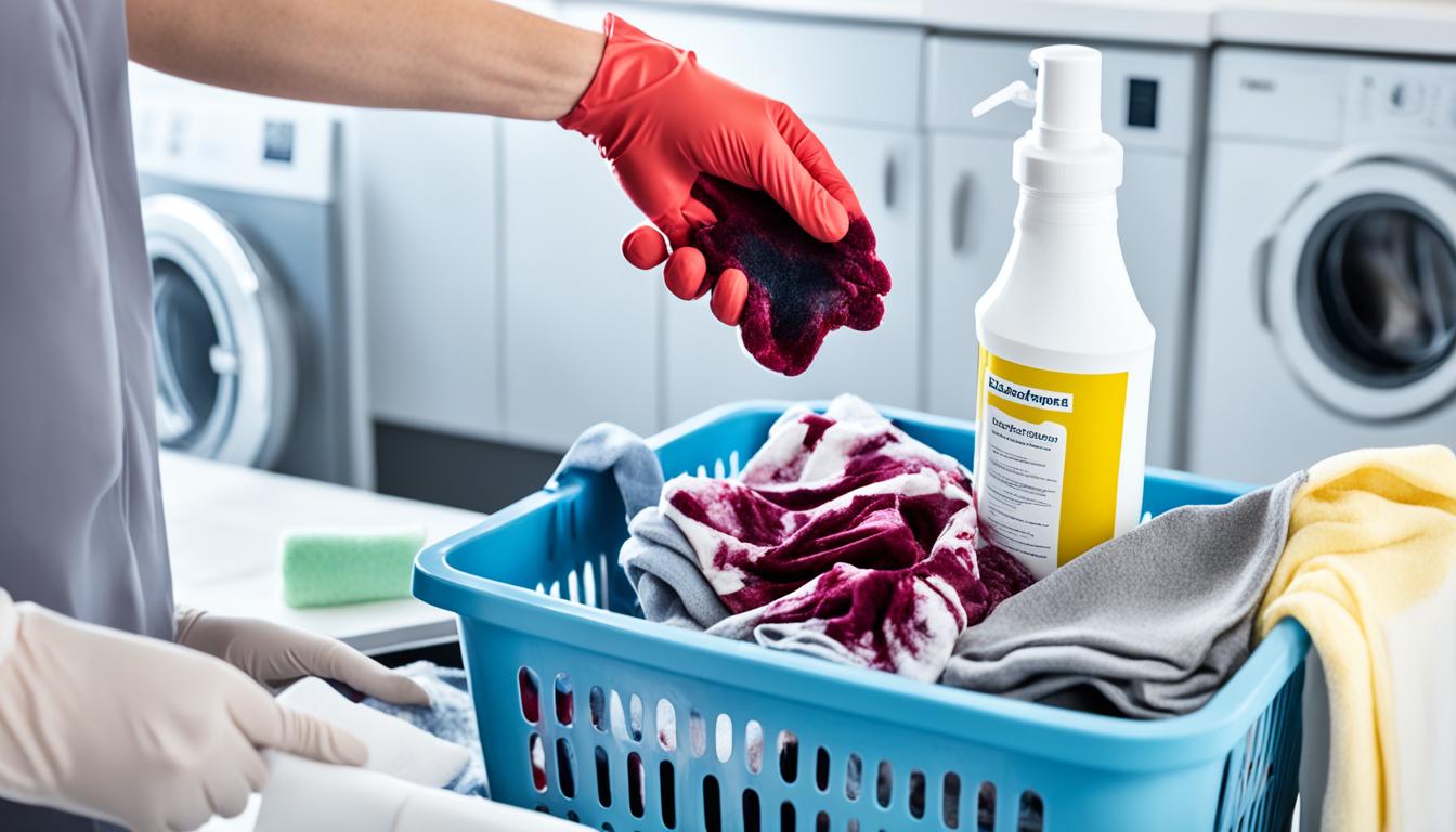 how to clean blood stains