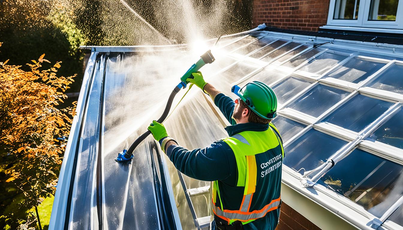 how to clean conservatory roof