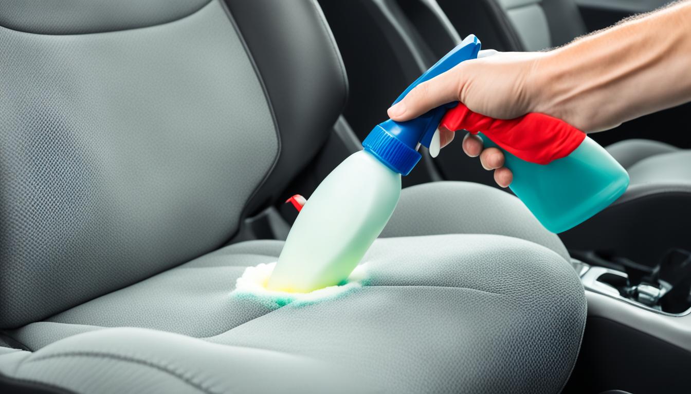how to clean fabric car seats