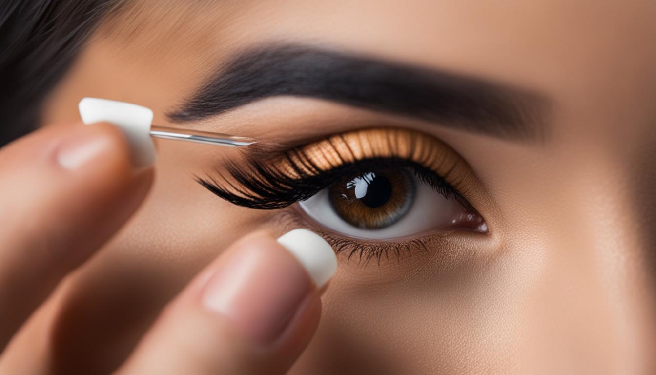 how to clean false lashes