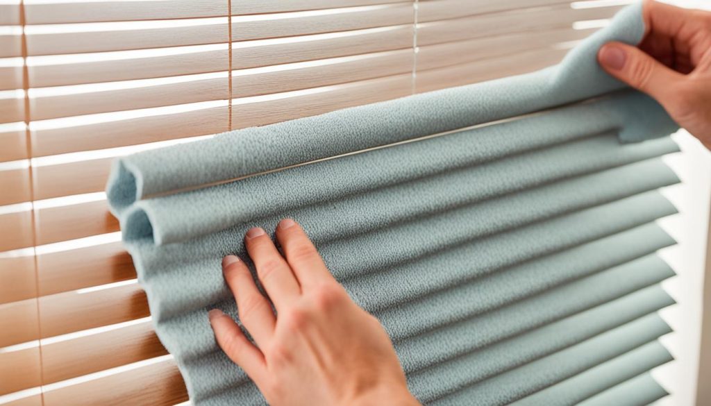 how to clean faux wooden blinds