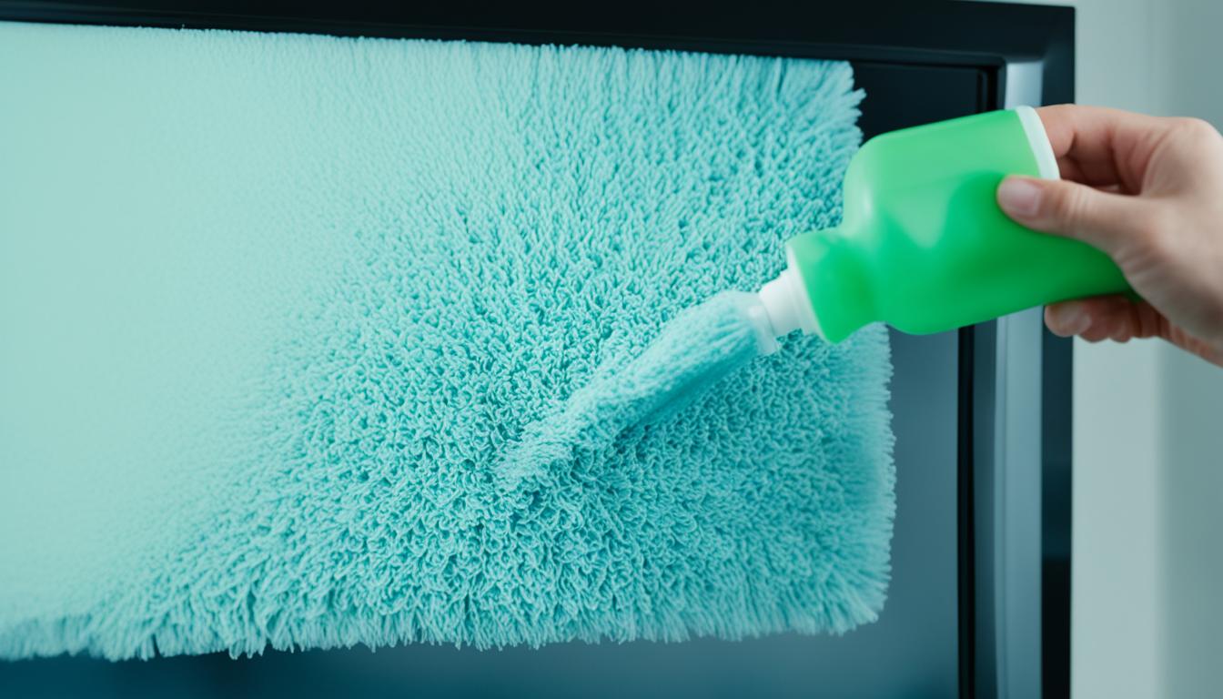 how to clean flat screen tv