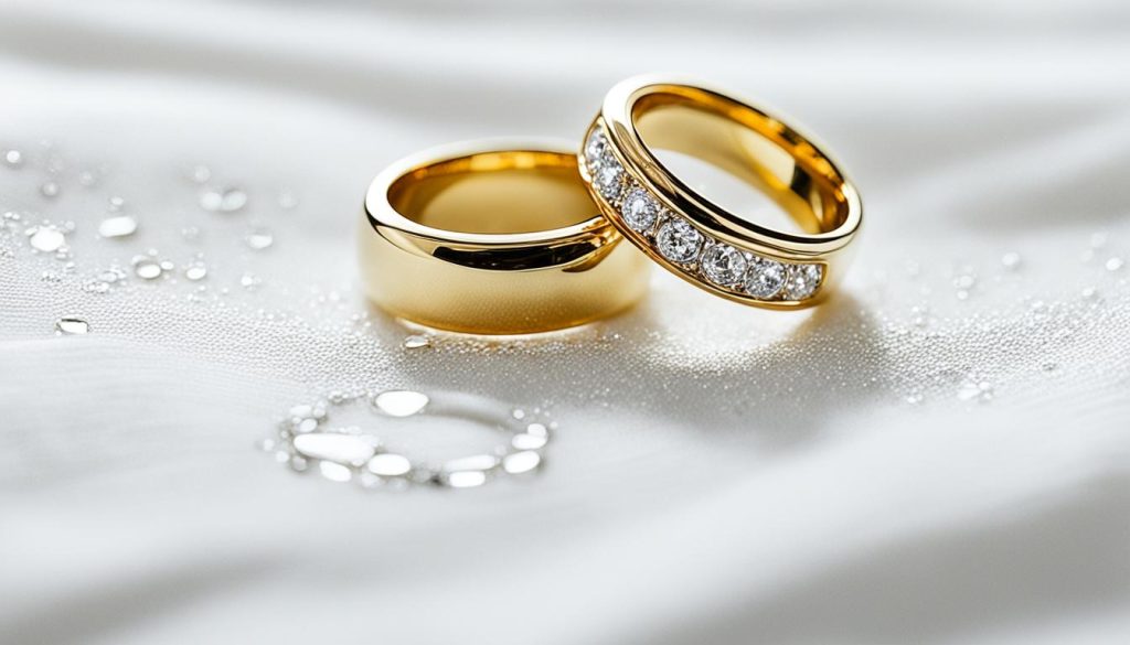 how to clean gold rings with diamonds at home
