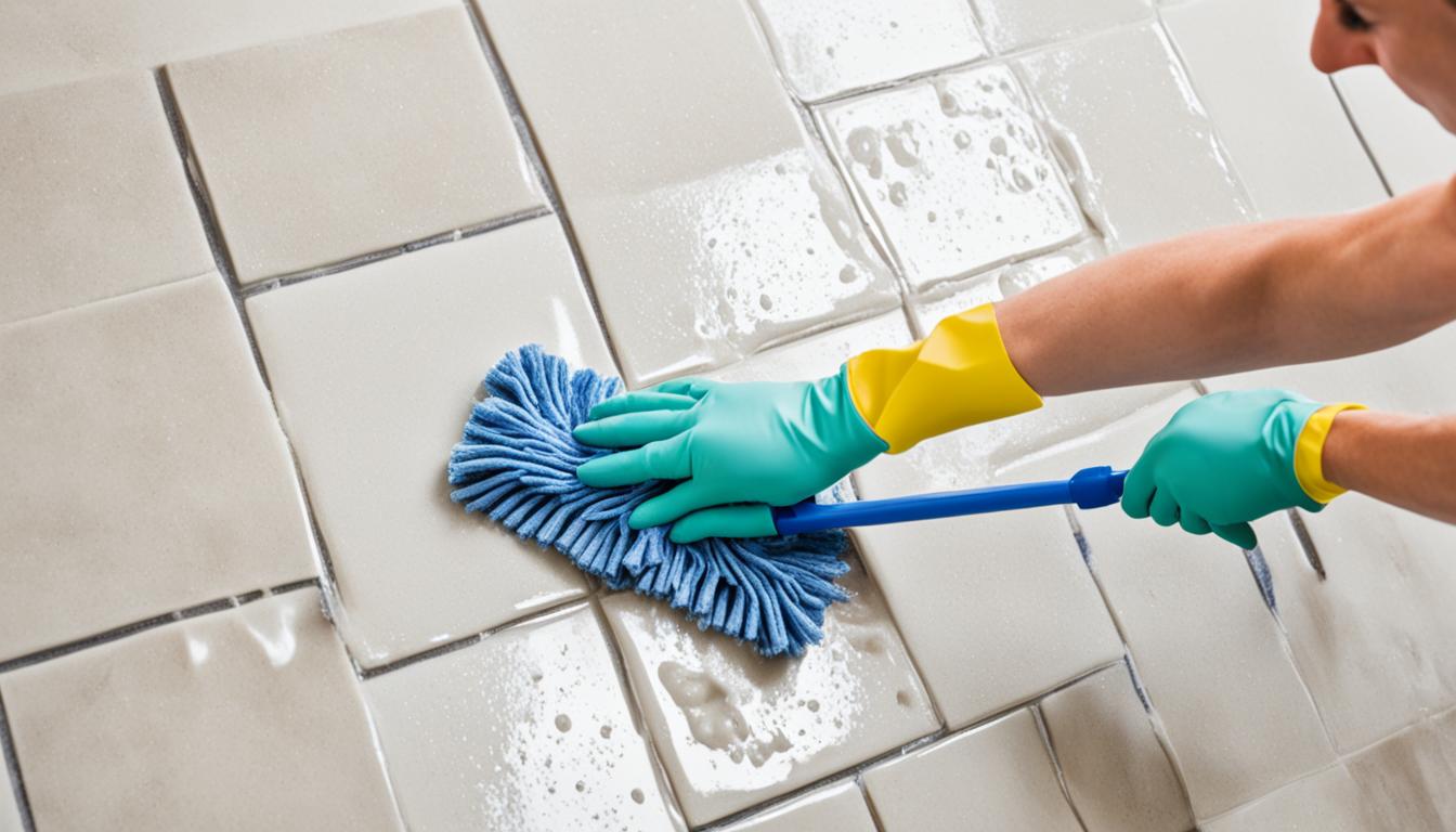 how to clean porcelain tiles