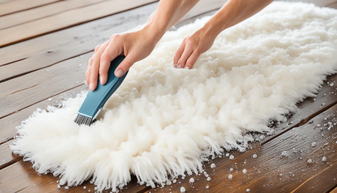 how to clean sheepskin rug
