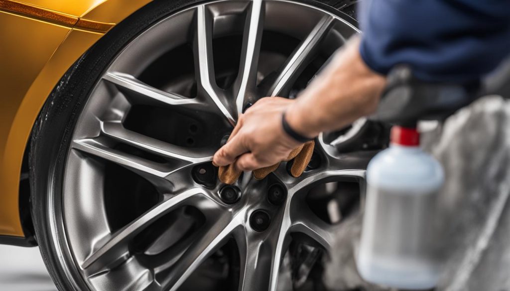 how to clean stained alloy wheels