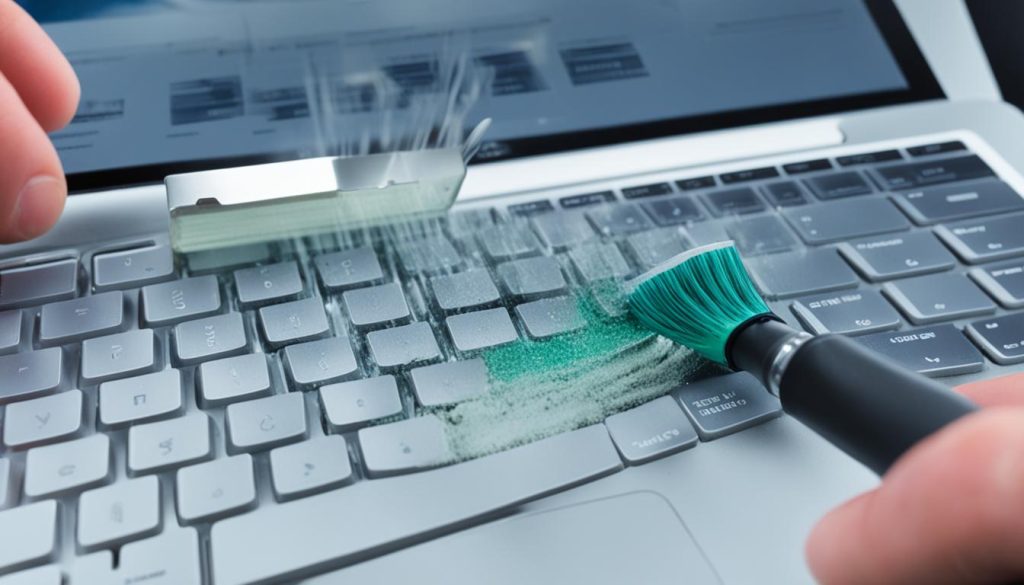 how to clean sticky macbook keyboard