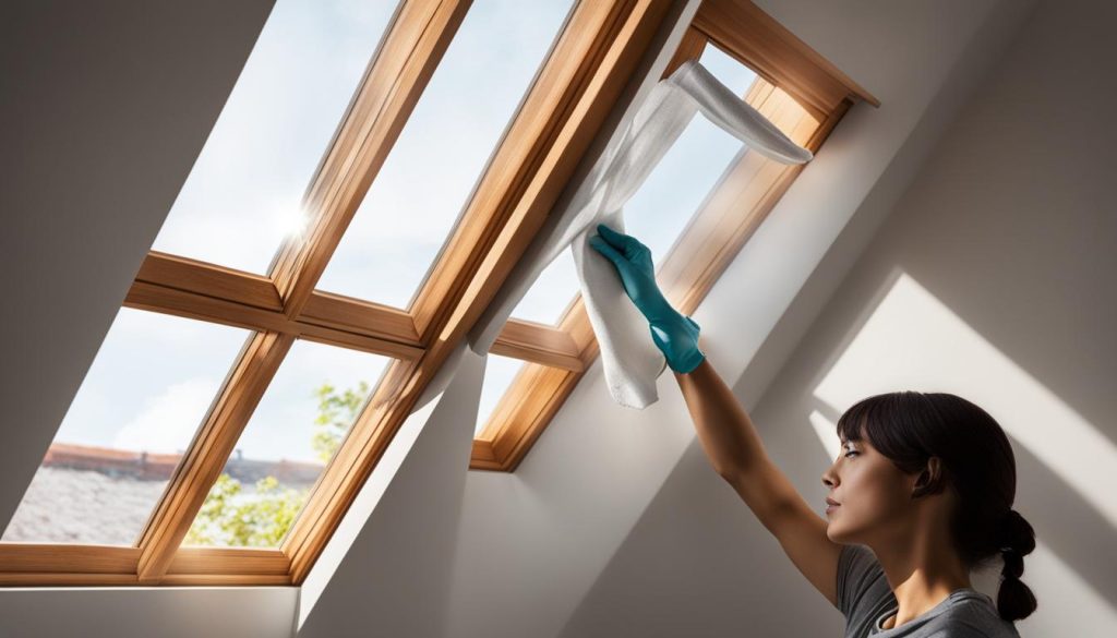 how to clean the inside of velux windows