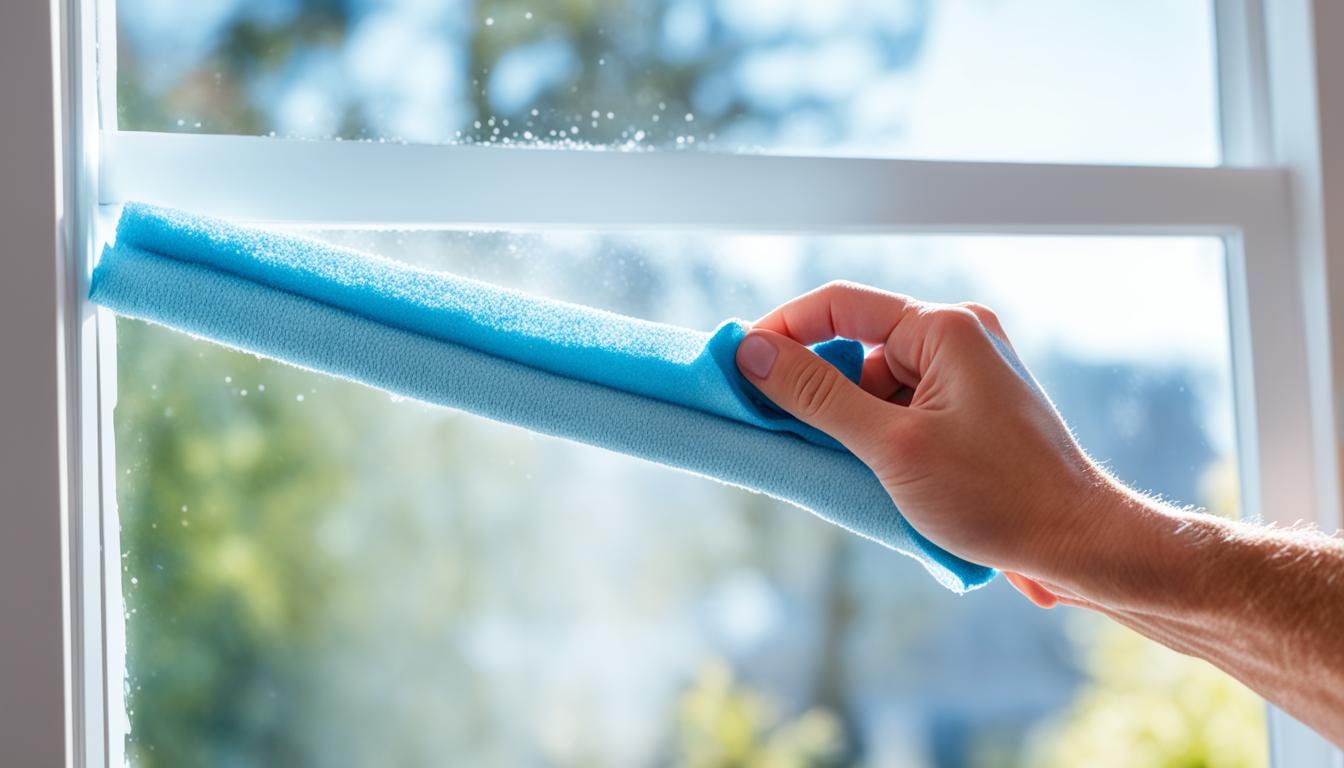 how to clean upvc window frames