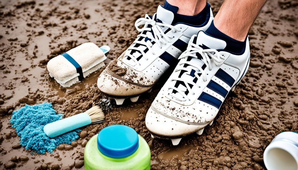 how to clean white football boots