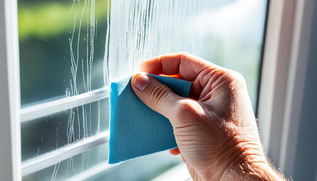 how to clean window frames upvc