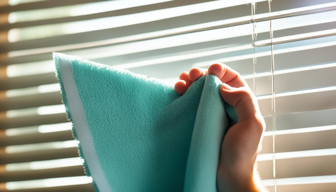 how to clean wooden blinds