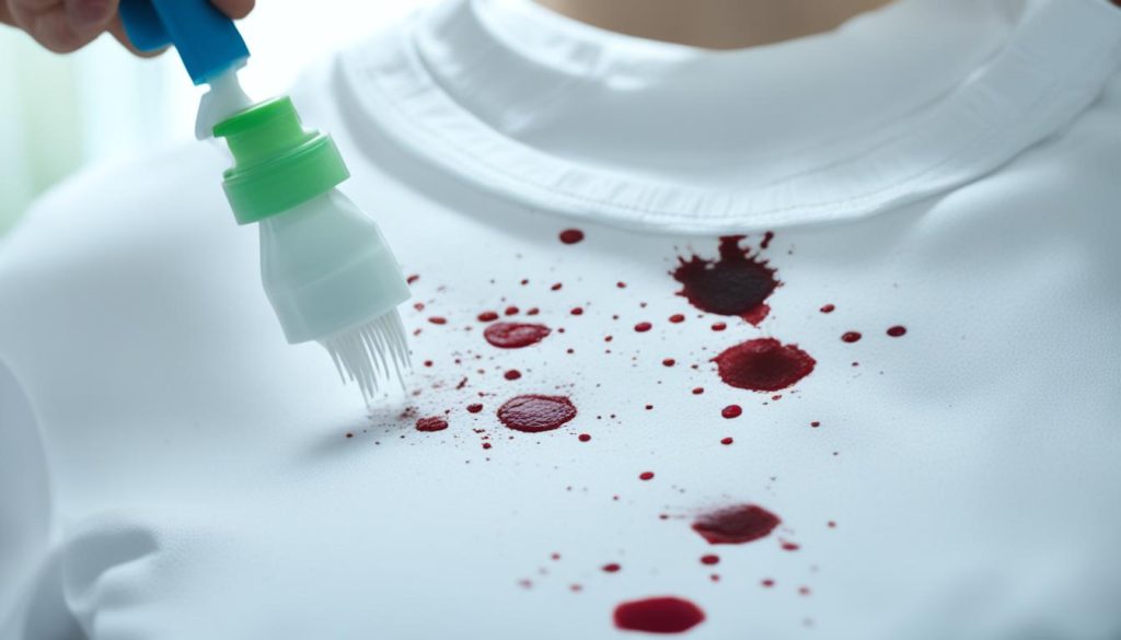 how to remove dried blood stains