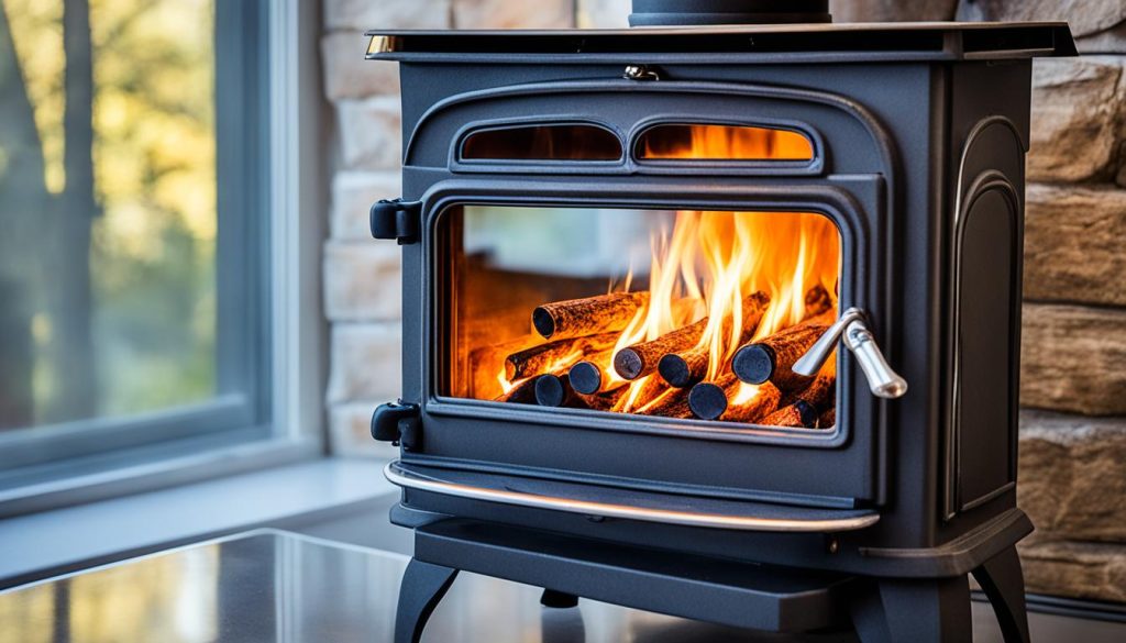 maintaining clean glass on wood stove
