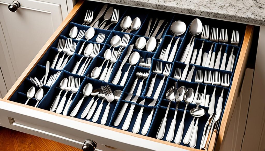 silver cutlery storage tips