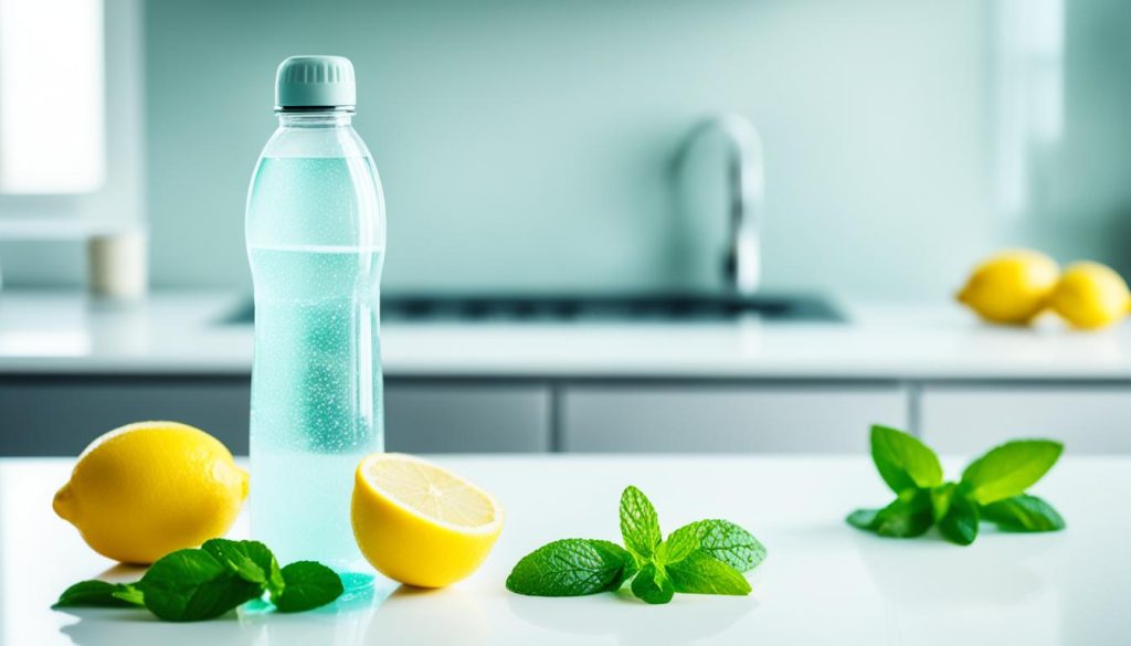 Removing odours from water bottles