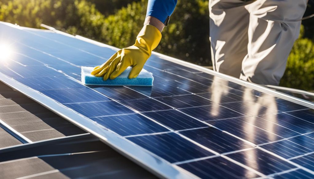 best way to clean solar panels