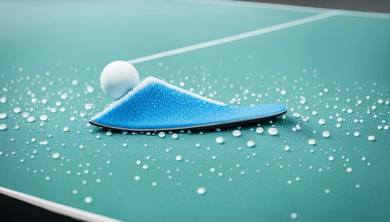 clean ping pong paddle