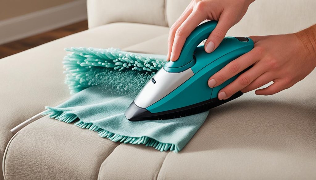 deep cleaning a fabric couch