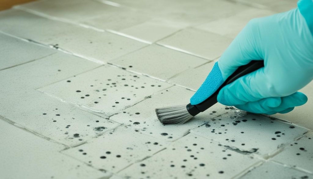 deep cleaning kitchen tile grout