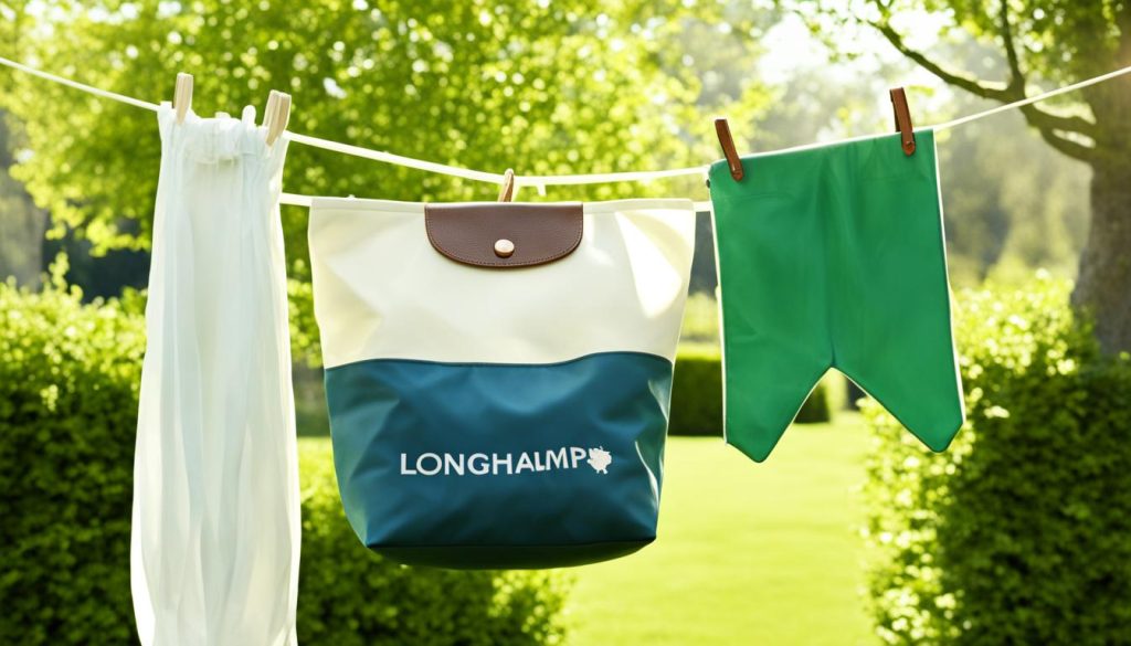 drying longchamp bag