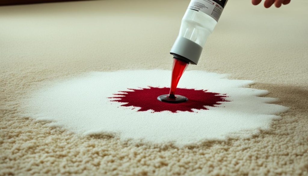 how to clean blood from carpet
