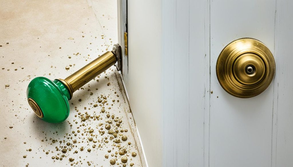how to clean brass door handles with vinegar