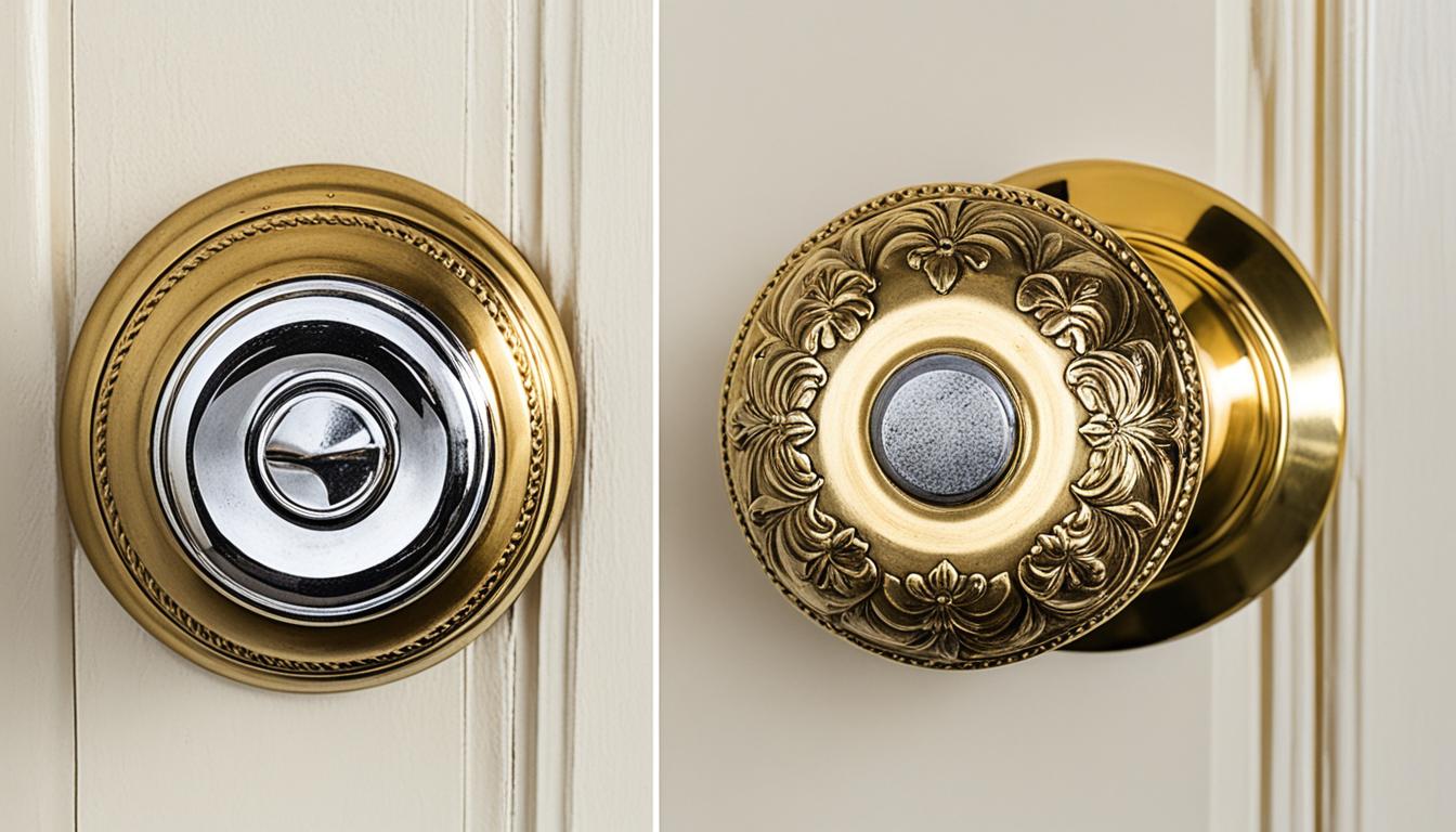 how to clean brass door knobs