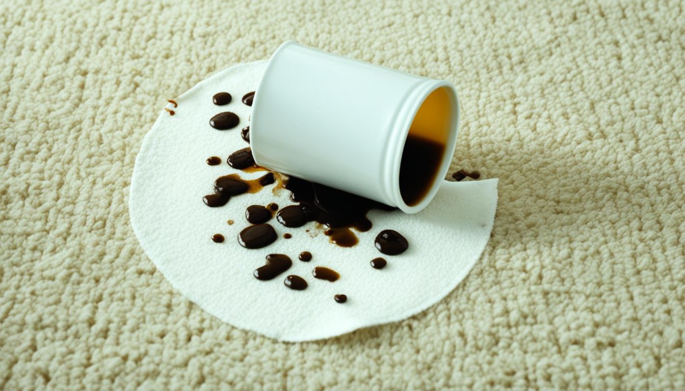 how to clean carpet coffee stain