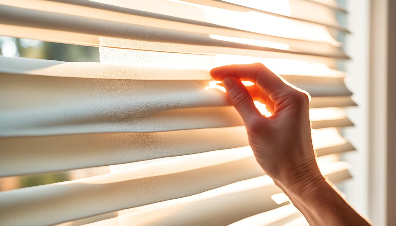 how to clean cloth blinds