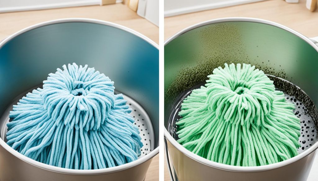 how to clean different types of mop heads