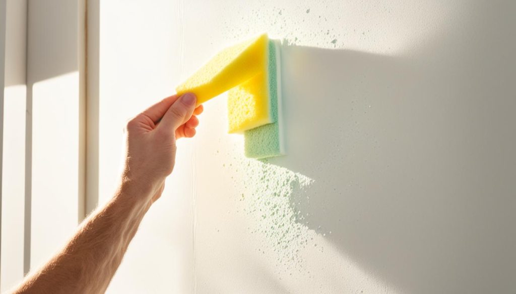 how to clean emulsion painted walls uk