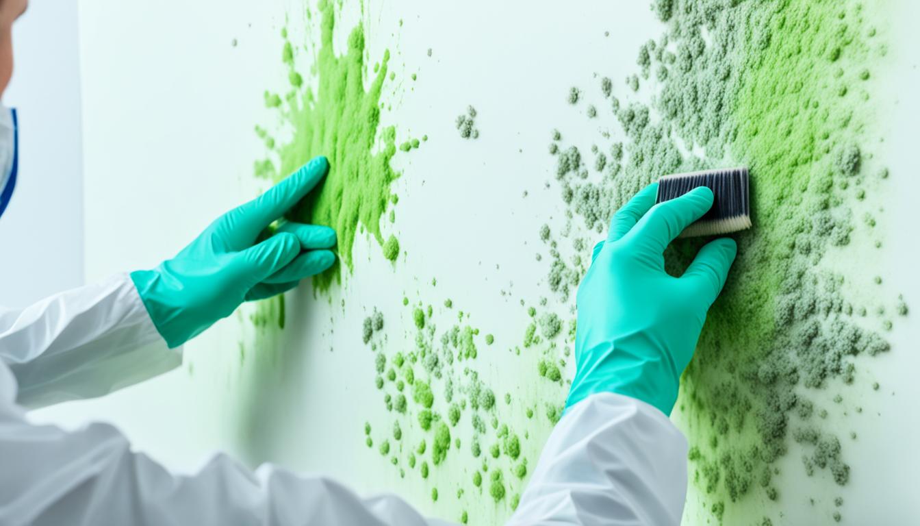 how to clean fungus on walls