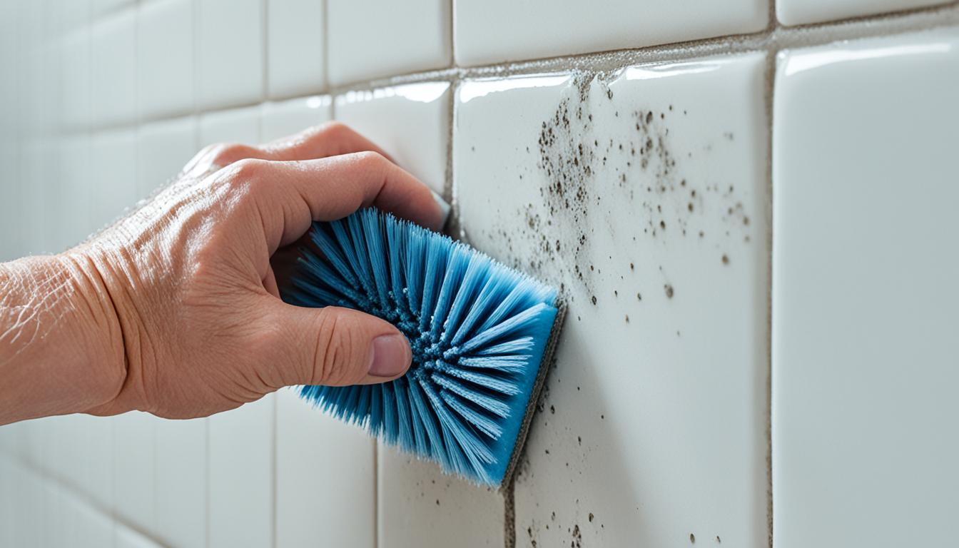 how to clean grout in kitchen tiles
