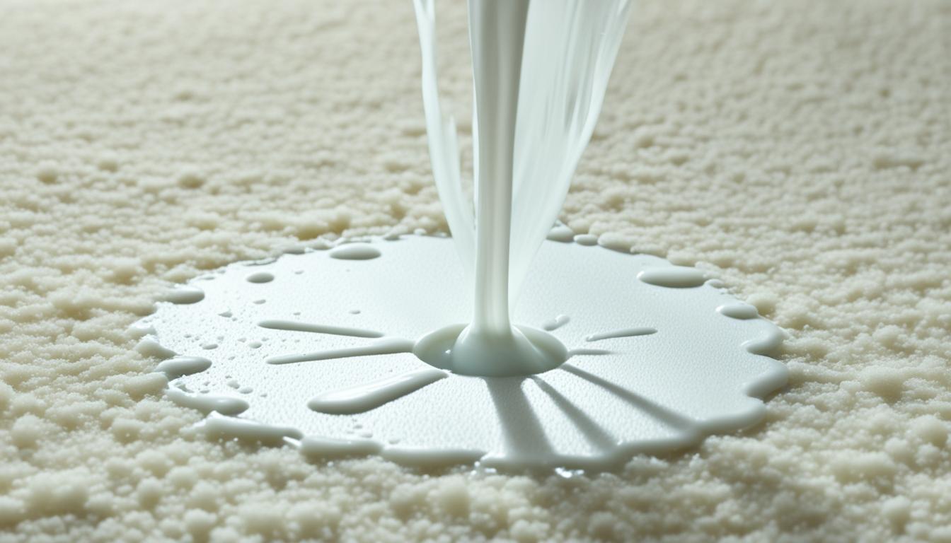 how to clean milk out of carpet
