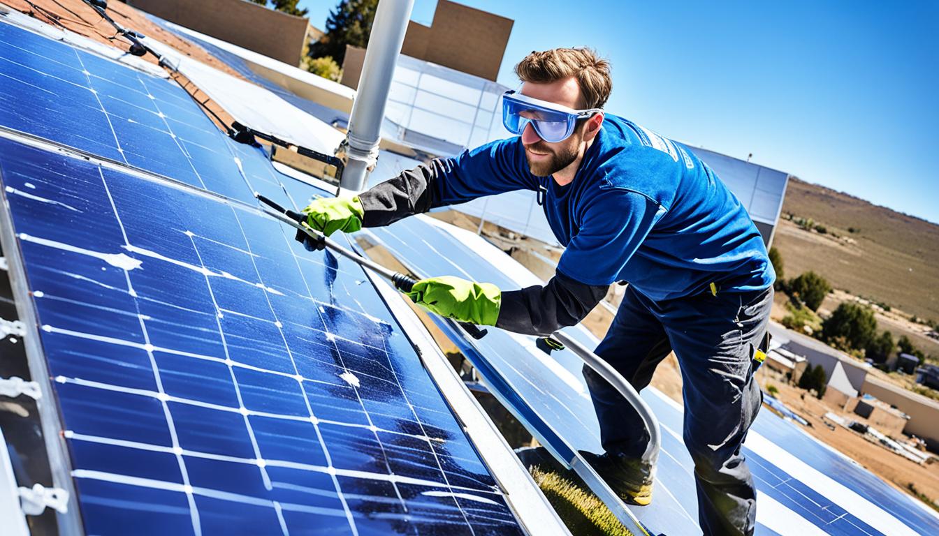 how to clean pv solar panels