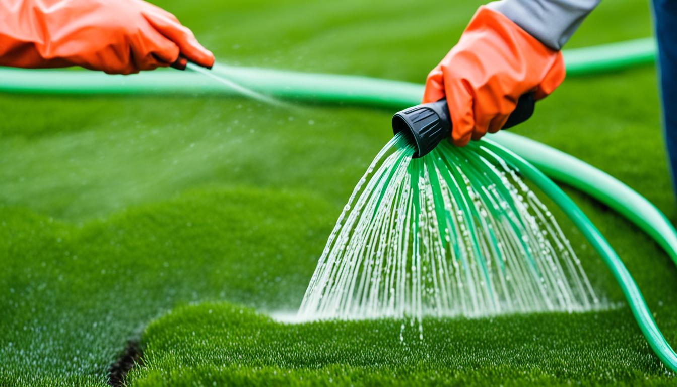 how to clean turf