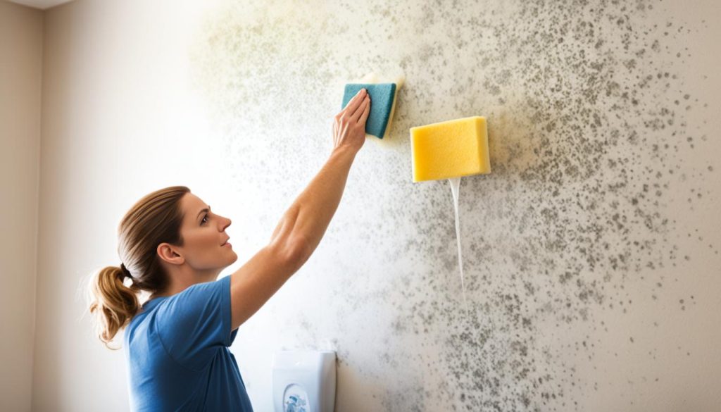 how to clean wallpapered walls