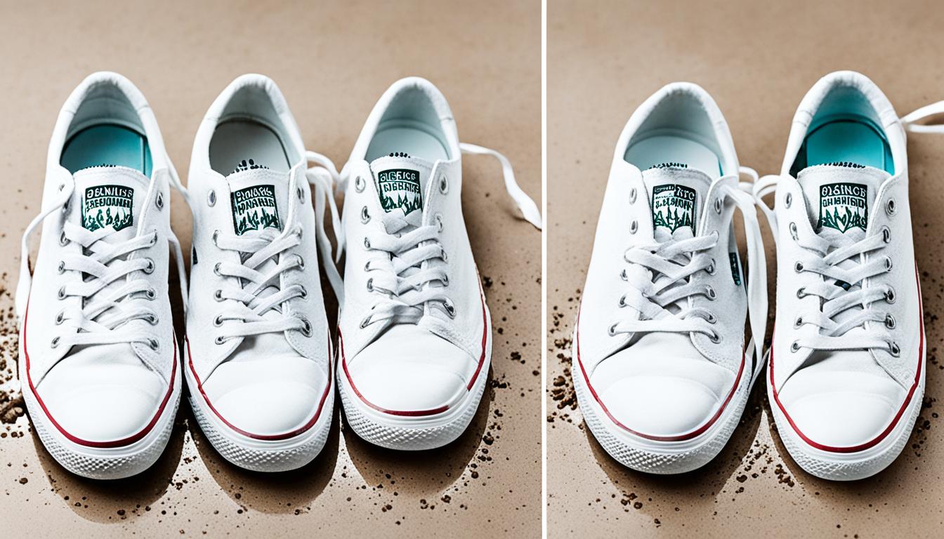 how to clean white canvas sneakers