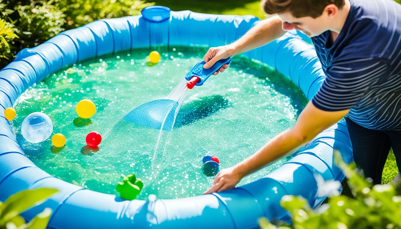 how to keep paddling pool water clean